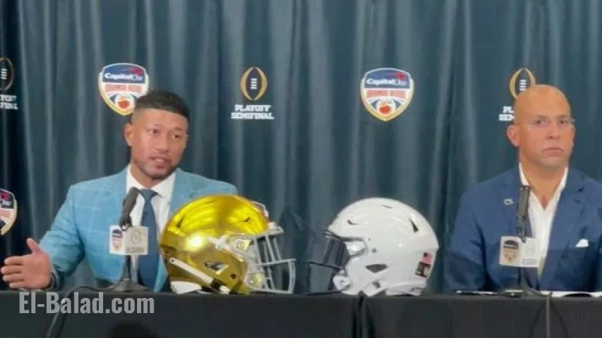 Notre Dame’s Marcus Freeman Discusses James Franklin’s Penn State Dismissal