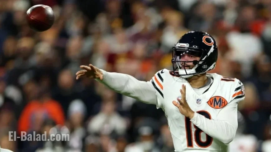 Bears Capitalize on Commanders’ Errors, Lead 13-7 at Halftime