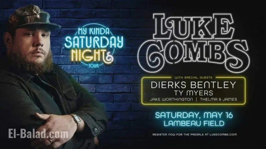 Luke Combs to Perform at Lambeau Field on May 16