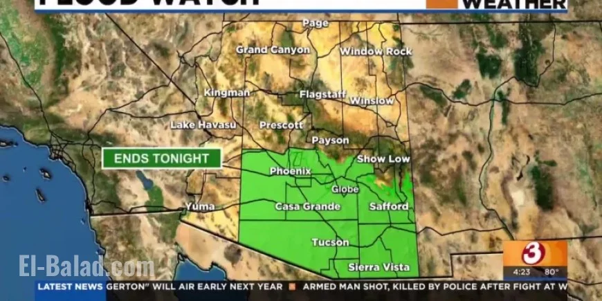 Severe Storm Warning Issued for Phoenix-Mesa Areas on First Alert Day