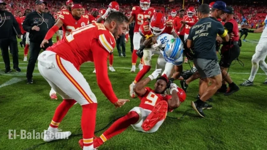 NFL Suspends Lions’ Brian Branch for Slapping Chiefs’ JuJu Smith-Schuster