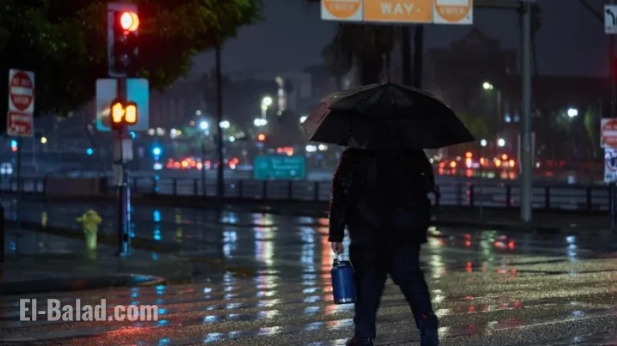 California Faces Heavy Rain and Potential Mudslides from Storm
