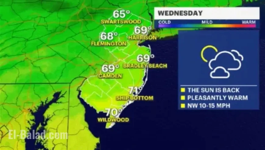 Nor’easter Departs, Skies Gradually Clear Along the Coast
