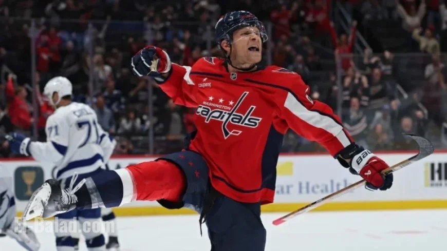 Chychrun Leads Capitals to Overtime Victory Over Lightning