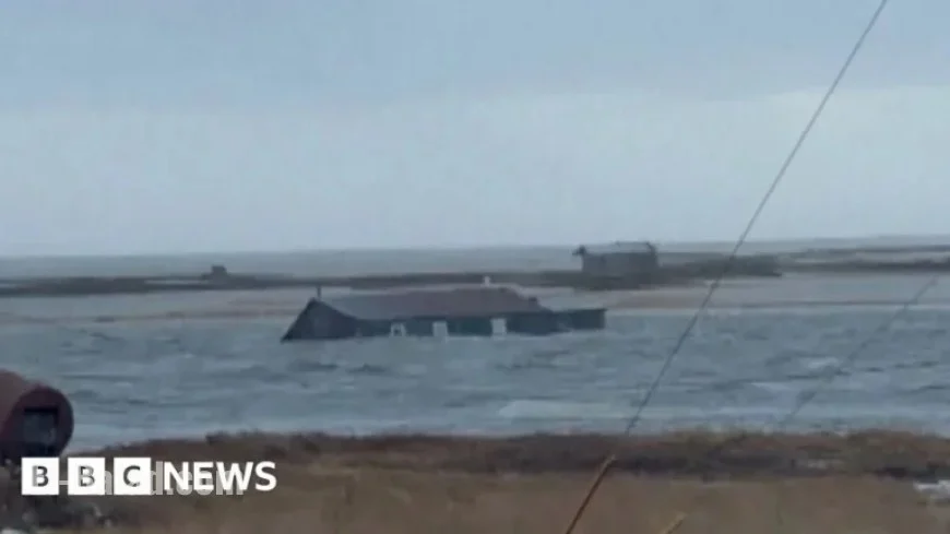 Watch: House Drifts Away as Typhoon Strikes Alaska