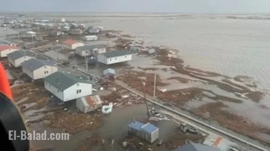 Storm Ravages Two Alaskan Villages, Displacing Over 1,500 Residents