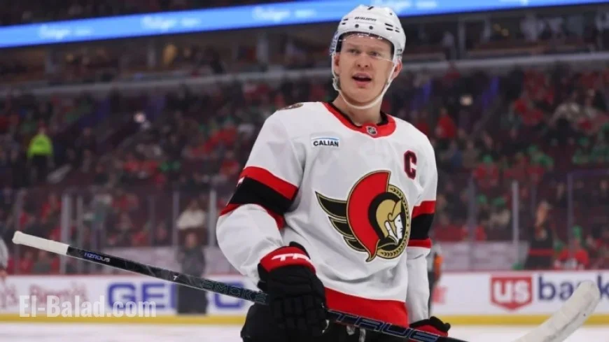 Senators’ Tkachuk Out for a Month Due to Hand Injury