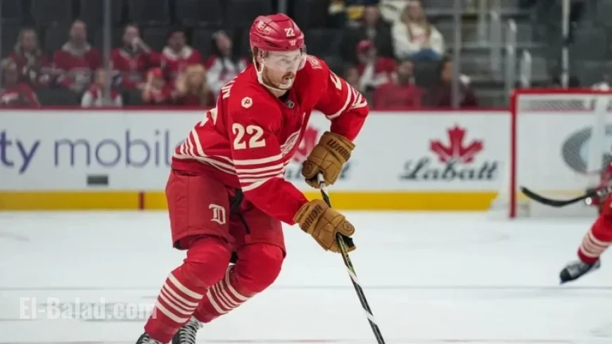 Mason Appleton Steps Up as Lucas Raymond Recovers for Red Wings