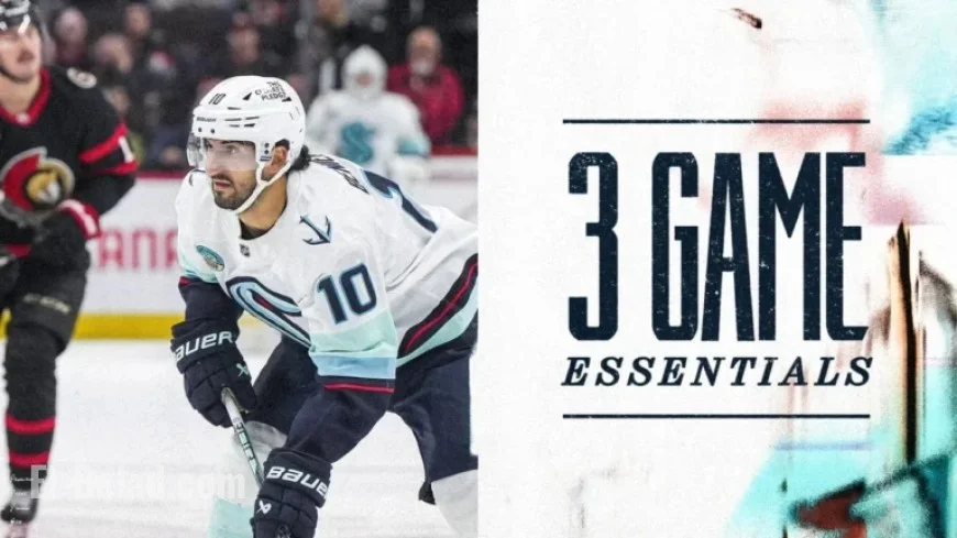 Kraken Face Senators: NHL Showdown at 4:00 P.M.