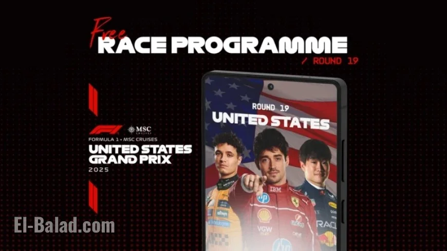 Free Digital Programme Announced for 2025 US Grand Prix by MSC Cruises
