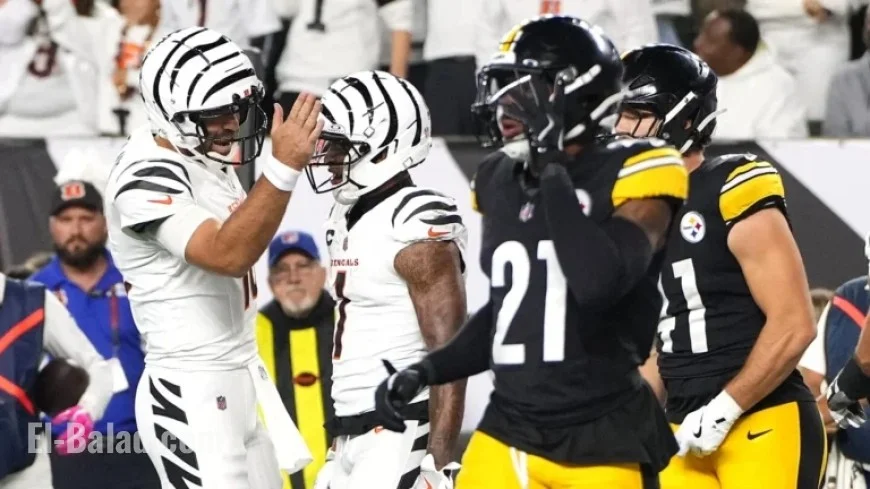 Bengals Dominate Turnover-Prone Steelers 17-10 at Halftime in Thursday Showdown