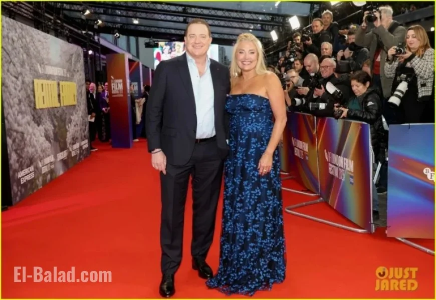 Brendan Fraser Attends ‘Rental Family’ in London with Jeanne Moore
