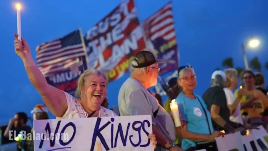 Protesters Rally Saturday Against Trump’s Return, Declaring ‘No Kings’