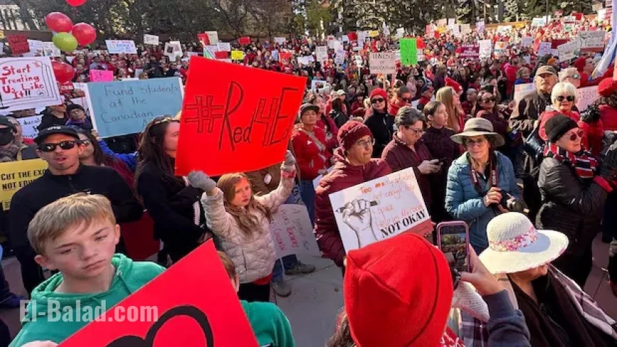 Alberta Teachers Strike, Demand Pupil-Teacher Ratio in Negotiations