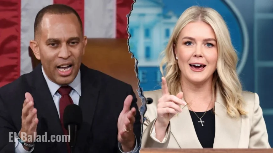 Karoline Leavitt Criticizes Hakeem Jeffries as ‘Stone-Cold Loser’ After Insult