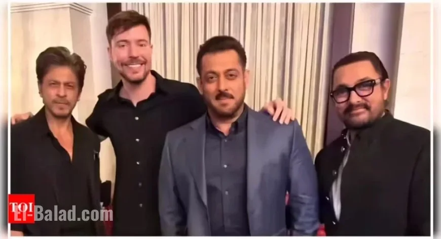 MrBeast Joins Bollywood Icons Shah Rukh Khan, Salman Khan, and Aamir Khan; Fans Buzz