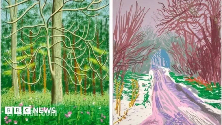 David Hockney’s iPad Drawings of Yorkshire Wolds Sold at Sotheby’s