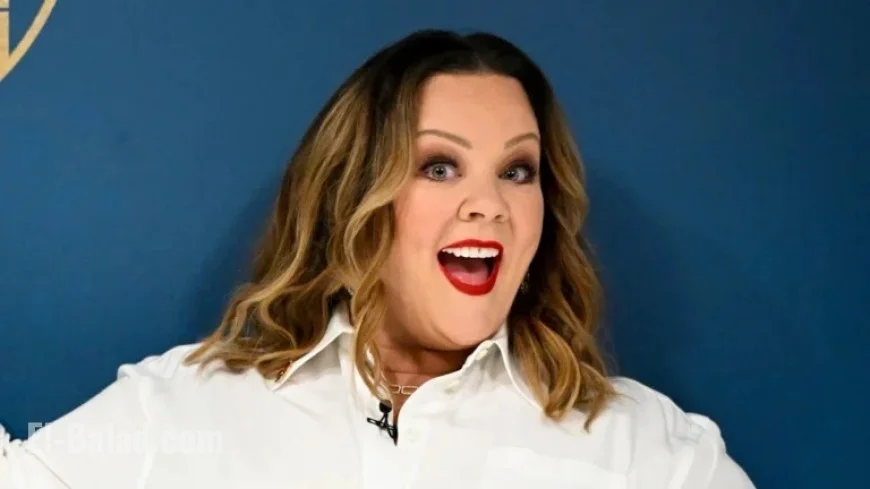 Melissa McCarthy Stuns in Black Lace Top and Skirt Post Weight Loss