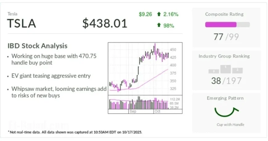 Tesla Stock Highlights Early Buy Point Amid Potential Risks
