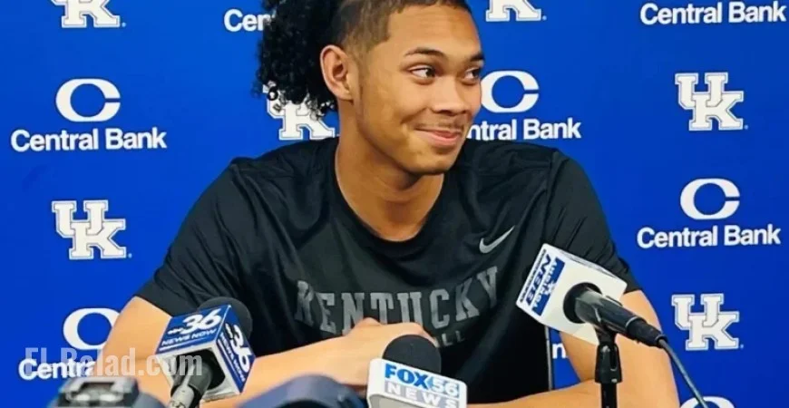 Jaland Lowe Injured in Kentucky Wildcats Blue-White Basketball Game