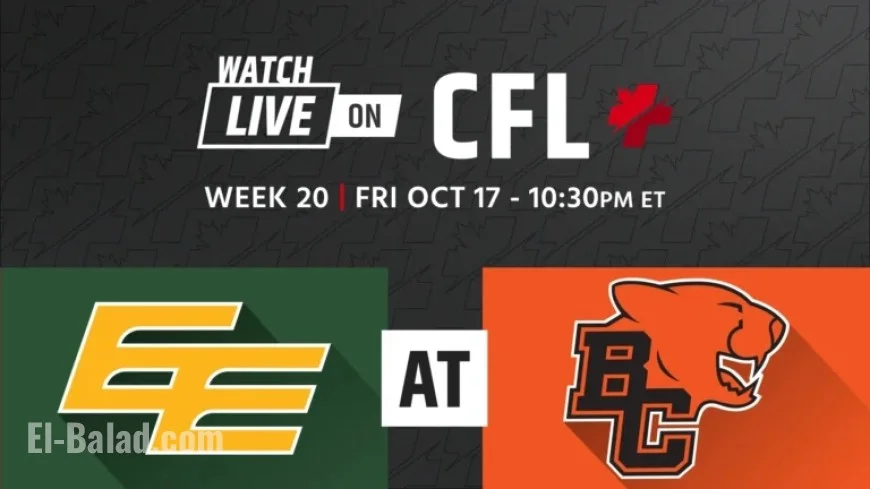 Edmonton Elks Face BC Lions in Week 20 Showdown