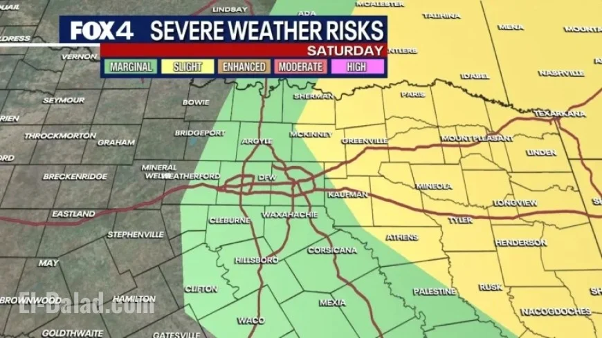 Dallas Braces for Weekend Storms: Wind, Hail, Tornado Threat Looms