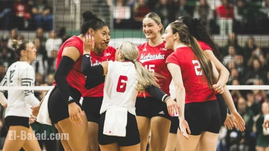 Huskers Sweep Michigan State with Murray’s Perfect Performance