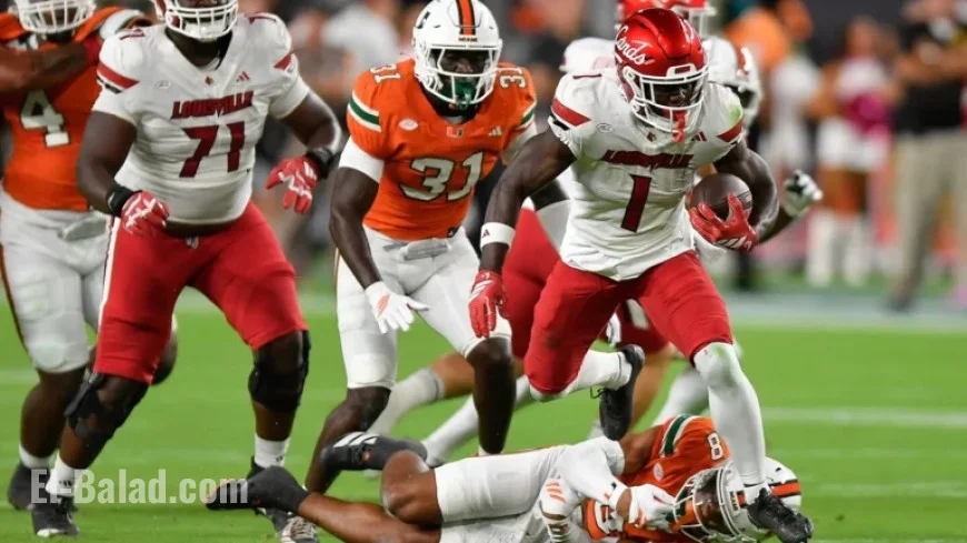 Louisville Shocks No. 2 Miami in AP Top 25 Opener