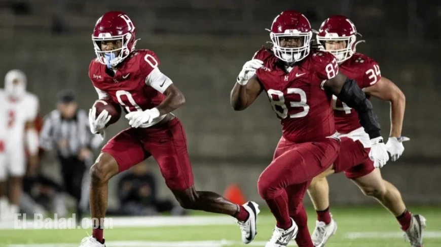 Harvard Triumphs Over Cornell with a 34-10 Victory in Football