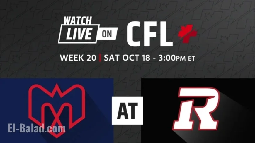 Montreal Alouettes Face Ottawa REDBLACKS in Week 20 Clash