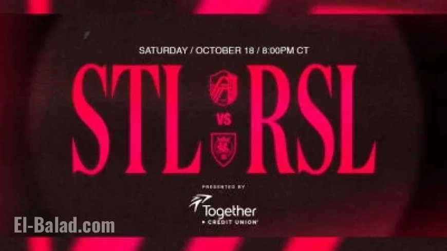 St. Louis CITY SC to Conclude 2025 Season vs. Real Salt Lake Saturday
