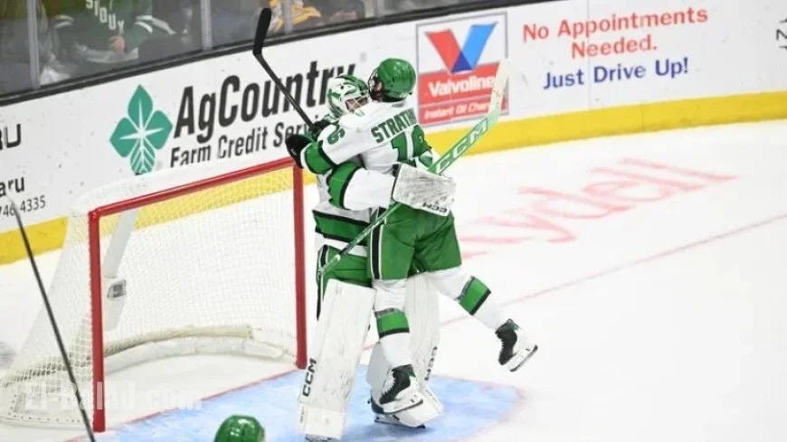 UND Aims to Sweep Series Against Minnesota in College Hockey Clash