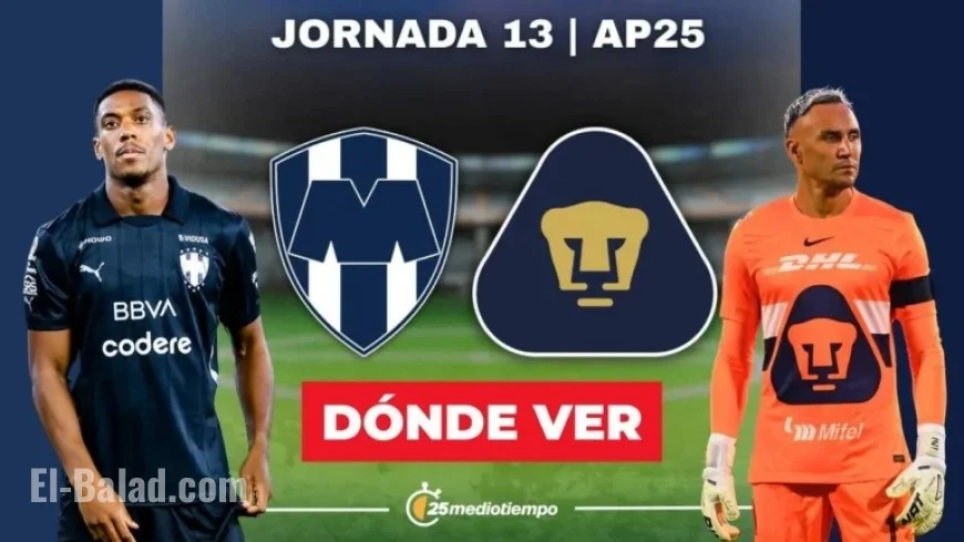 Monterrey Faces Pumas Live in Liga MX Apertura 2025 Matchday 13