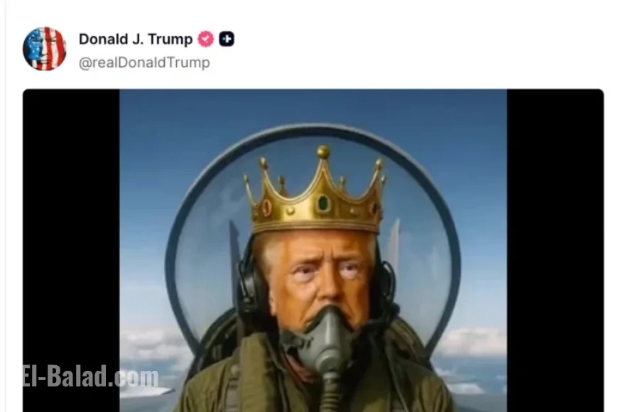 Trump Shares AI Video Depicting Himself Bombing Protesters with Liquid