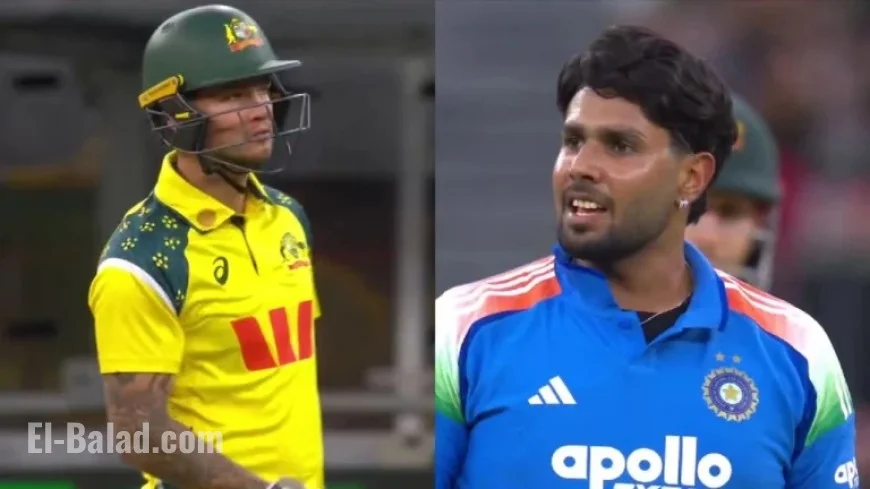 Harshit Rana Almost Clashes with Josh Philippe After Accidental Six in ODI