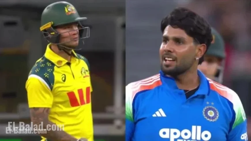 Harshit Rana Nearly Clashes with Josh Philippe After Accidental ODI Six