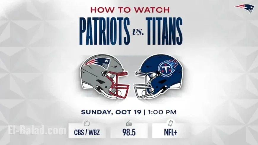 Patriots vs Titans: How to Watch and Listen Live