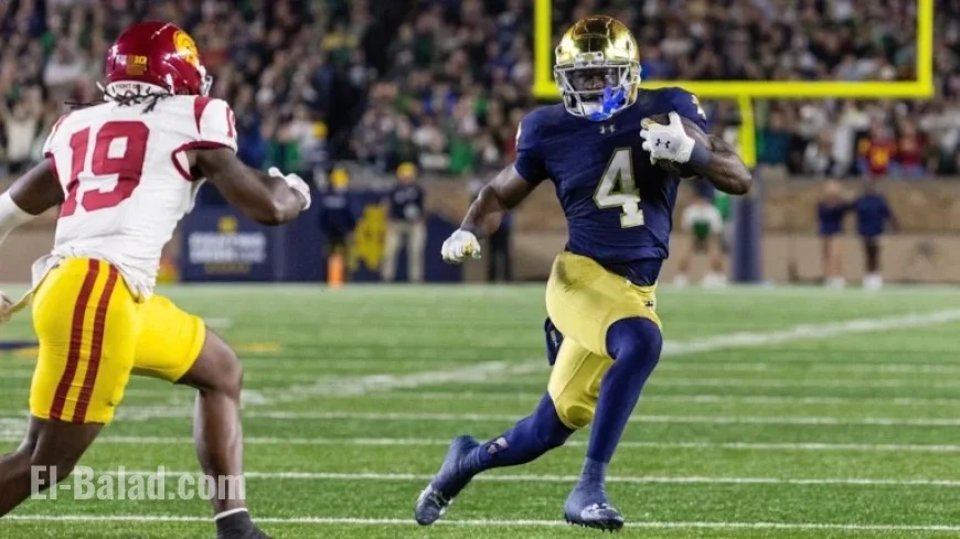 Jeremiyah Love Leads Notre Dame’s Dominant Win over Uncertain USC Rivalry