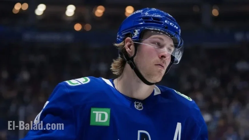 Canucks’ Brock Boeser Misses Capitals Game for Personal Reasons