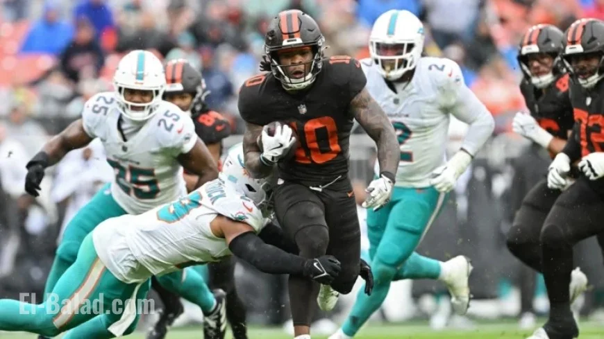 Browns Capitalize on Dolphins’ Fumble, Extend Lead to 17-3