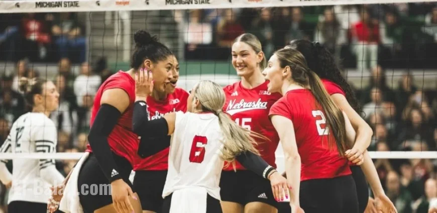 Huskers Dominate Spartans in Sweep – Nebraska Athletics Official
