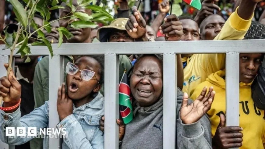 Kenyan Mourners Lament as Raila Odinga Bids Farewell in Kisumu