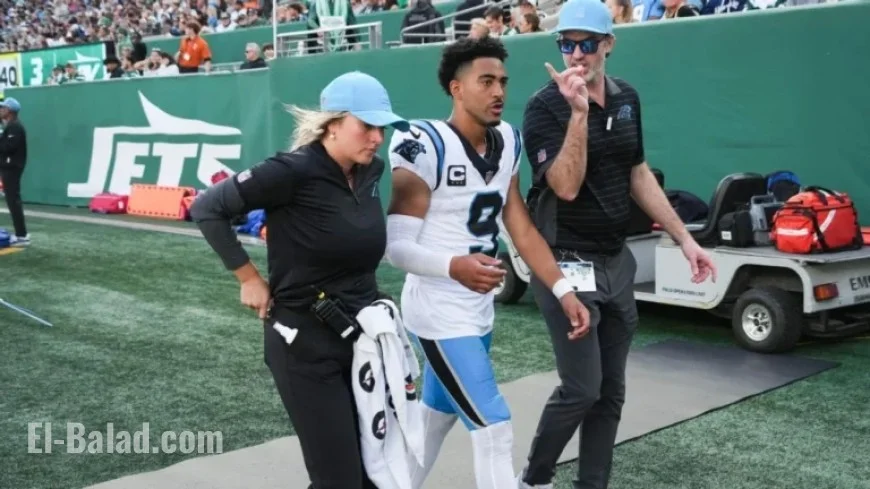 Panthers’ QB Bryce Young Exits Jets Game with Ankle Injury