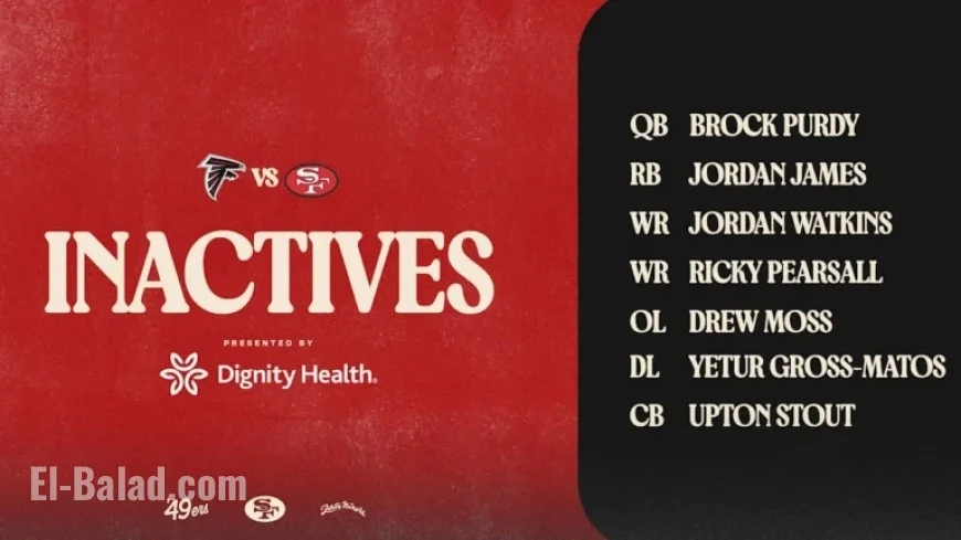 Brock Purdy, Ricky Pearsall Out for Week 7 Game vs. Falcons