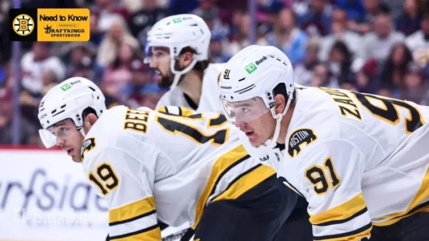 Essential Preview: Bruins Face Off Against Mammoth