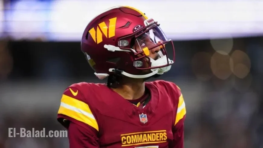 Commanders’ QB Daniels Suffers Hamstring Injury