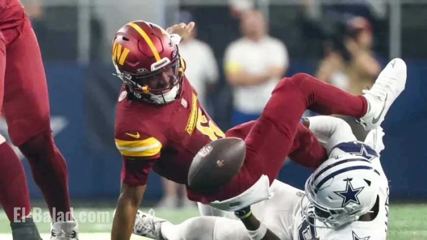 Cowboys Triumph 44-22 Over Commanders; Jayden Daniels Injured