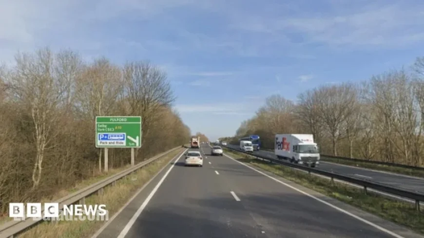 Serious Crash Closes A64 Near York Between A19 and A1036