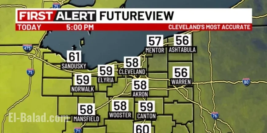 Northeast Ohio Weather: Persistent Showers, Breezy and Cool Conditions