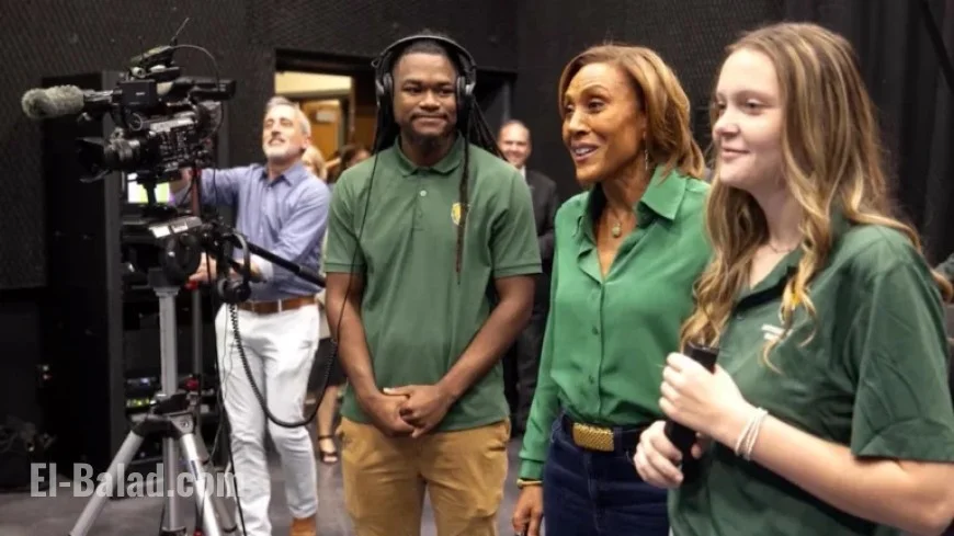 Robin Roberts Tours New Broadcast Center at Southeastern Louisiana University